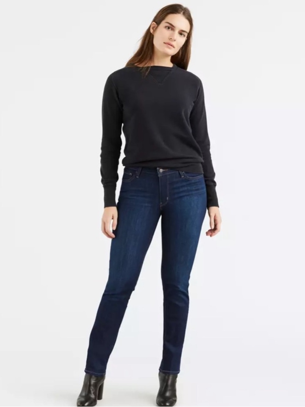 Levi’s 712 Slim Fit Indigo Dark Rinse Denim Jeans Size 25